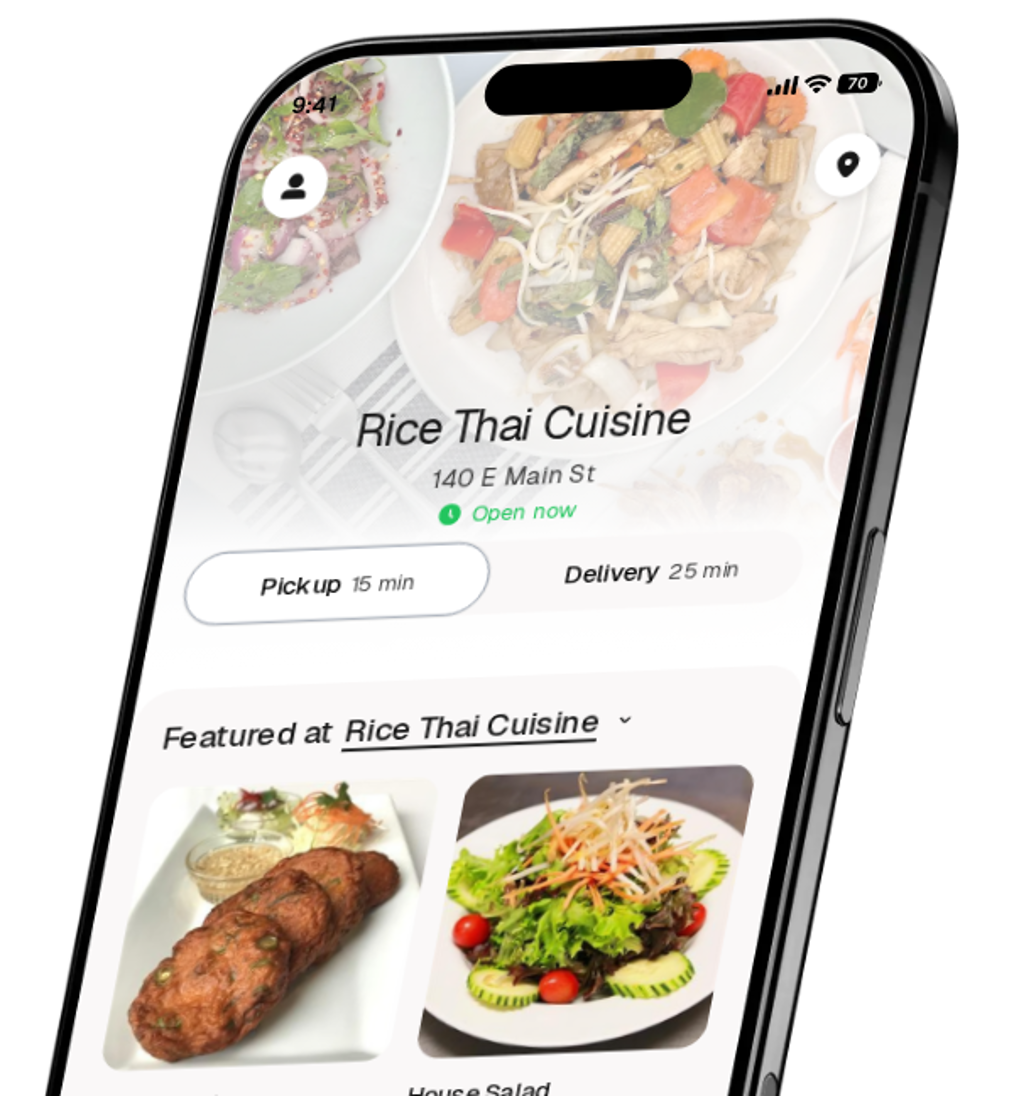Rice Thai Cuisine app preview